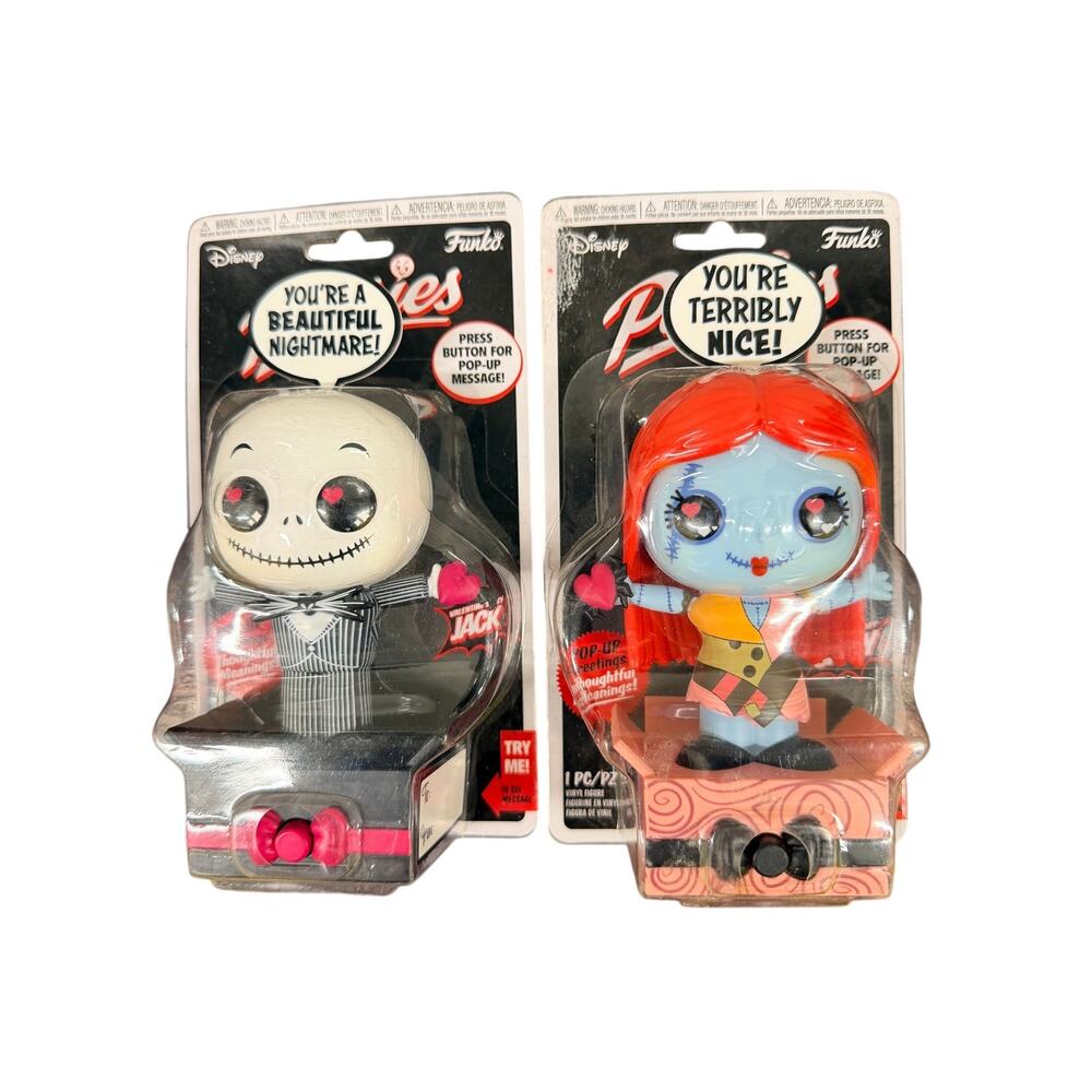Funko Popsters Jack & Sally Nightmare Before Christmas Pop Up Figures NIP